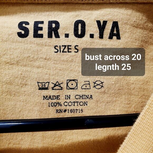 Ser.O.Ya Caroline Distressed Tee S Small - Picture 4 of 4